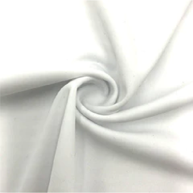 Black/White Skulls Print Polyester Spandex Fabric