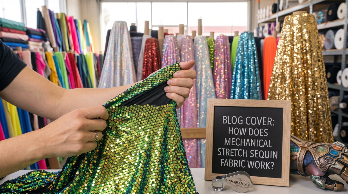 What is Mechanical Stretch Sequin Fabric, and How Does It Move?