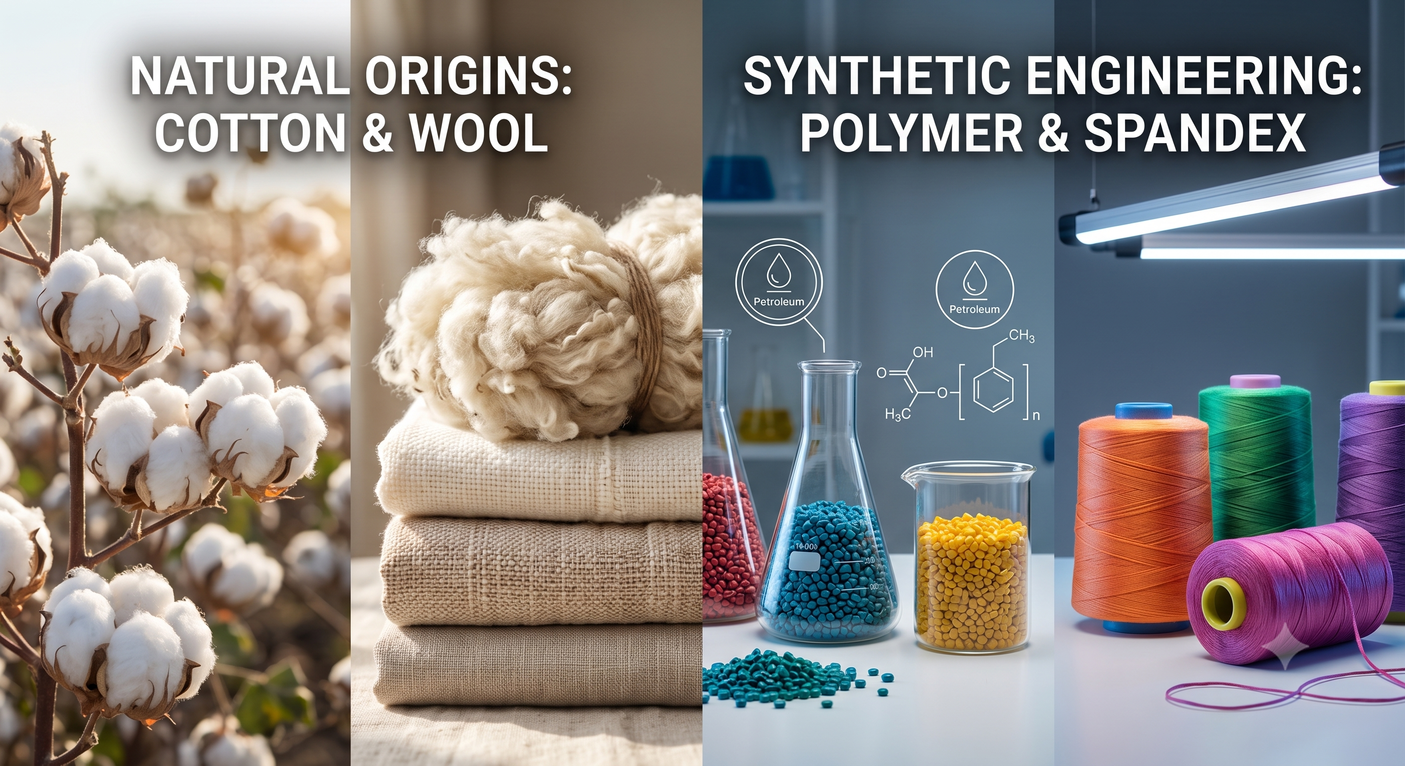 What is the difference between natural and synthetic fabrics?