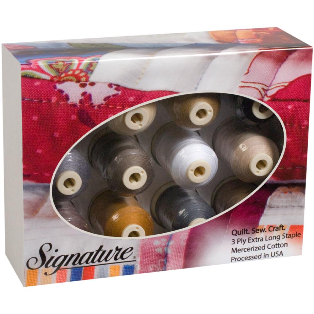Signature 40 Cotton Thread Gift Pack (12 Colors) (700yds)