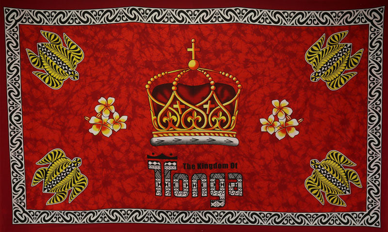 Kingdom of Tonga Crown Turtle Plumeria | Sarong
