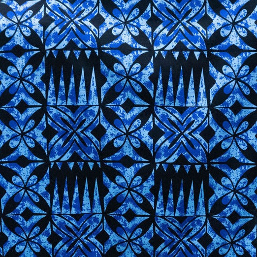 Traditional Tapa design Fabric | Cotton Light Barkcloth | Spandex Palace