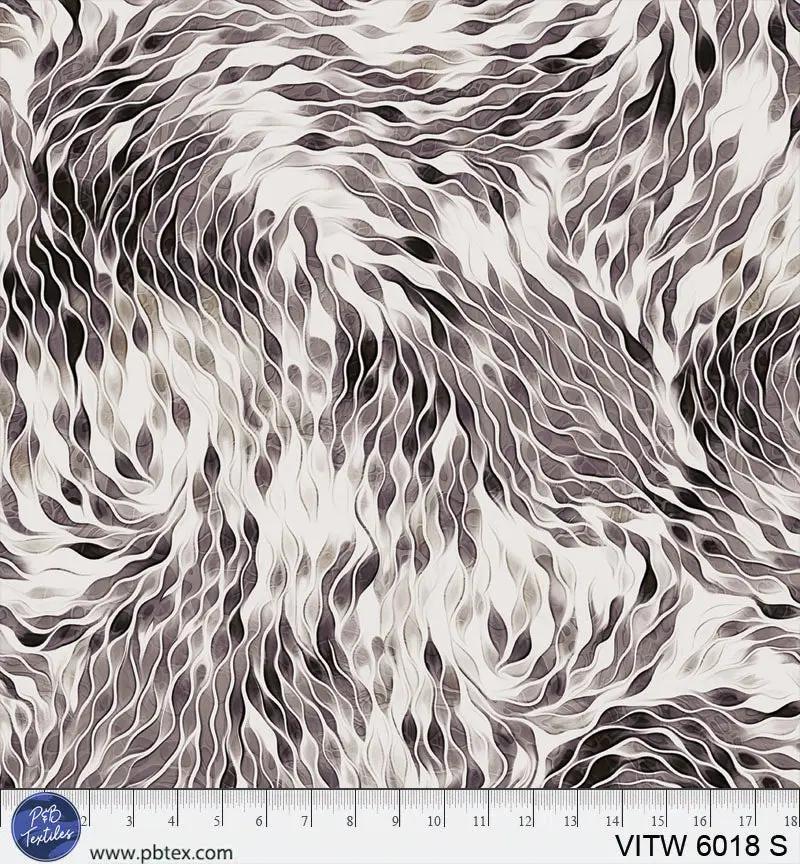 108" Vitality Chic Grey Cotton Wideback Fabric per yard