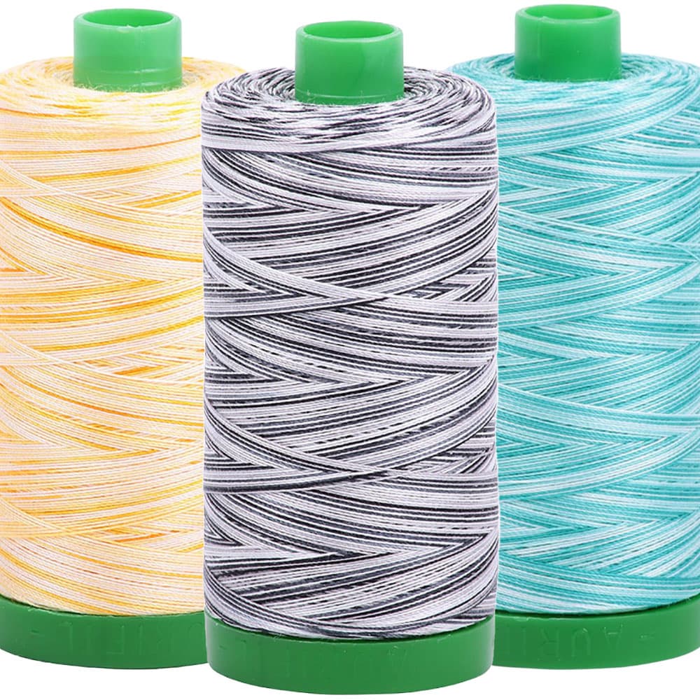 Aurifil 40wt Mako Cotton Variegated Thread (1094yds)