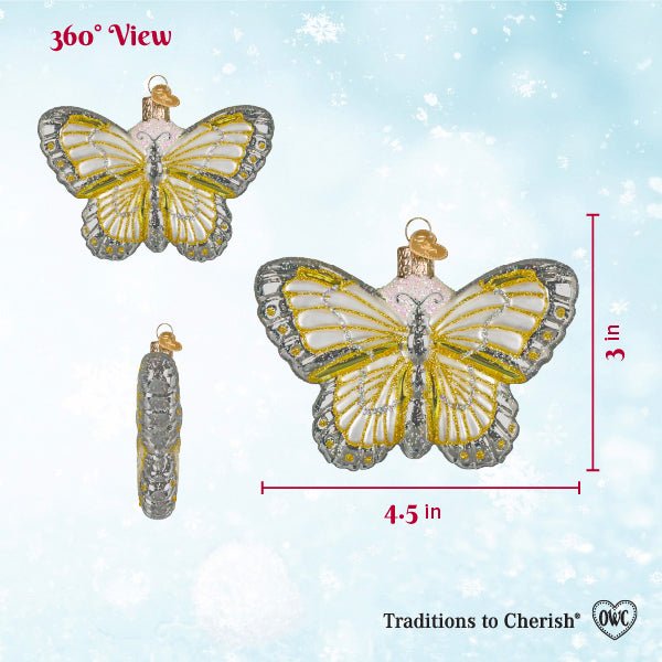 Sterling Butterfly Ornament - Spandex PalaceOld World Christmas