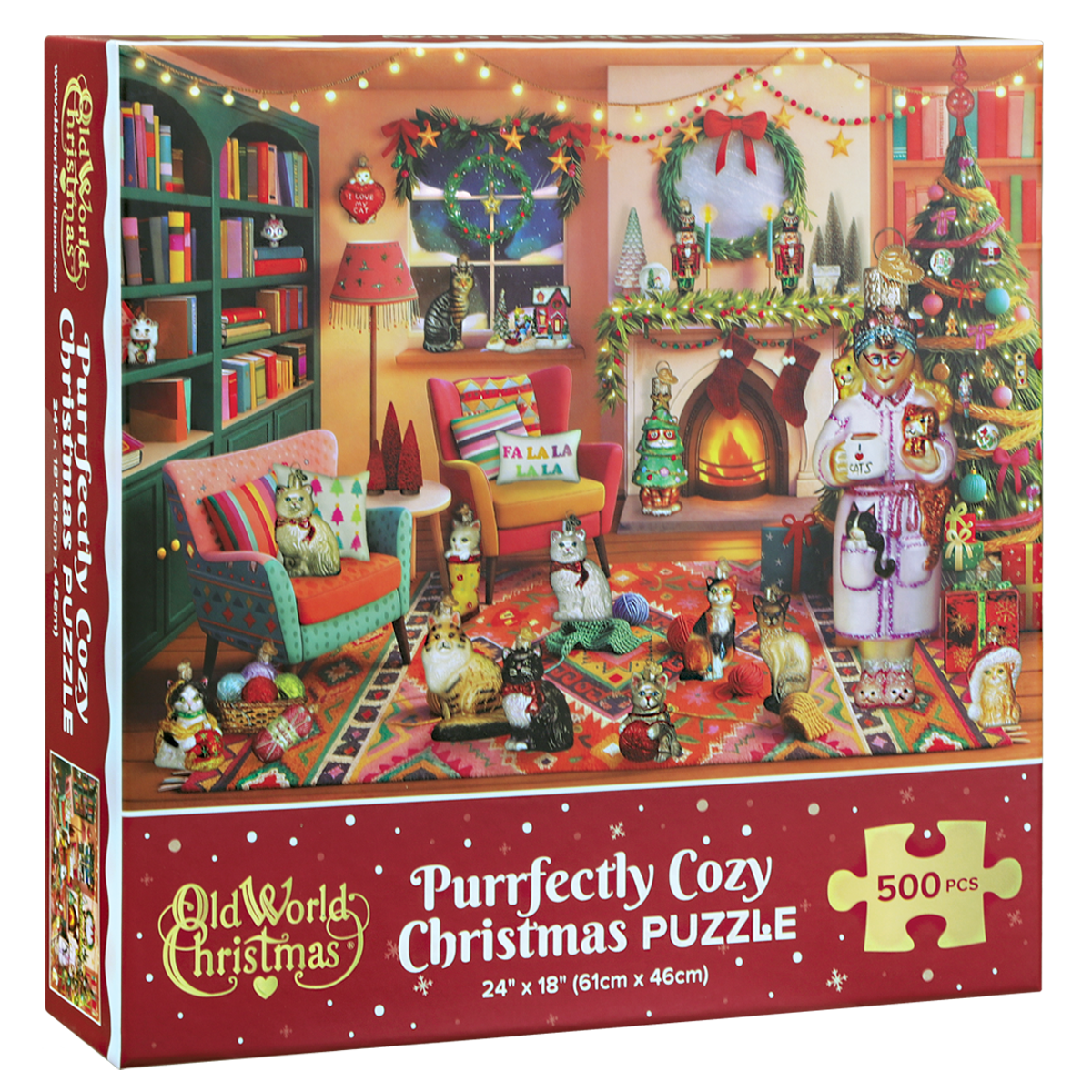 Purrfectly Cozy Christmas Ornament - Spandex PalaceOld World Christmas
