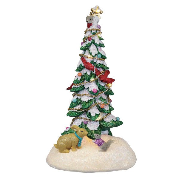 Critter Tree Lighted Figurine - Spandex PalaceOld World Christmas