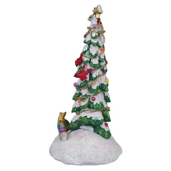 Critter Tree Lighted Figurine - Spandex PalaceOld World Christmas