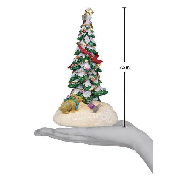 Critter Tree Lighted Figurine - Spandex PalaceOld World Christmas