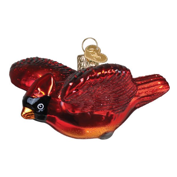 Cardinal In Flight Ornament - Spandex PalaceOld World Christmas