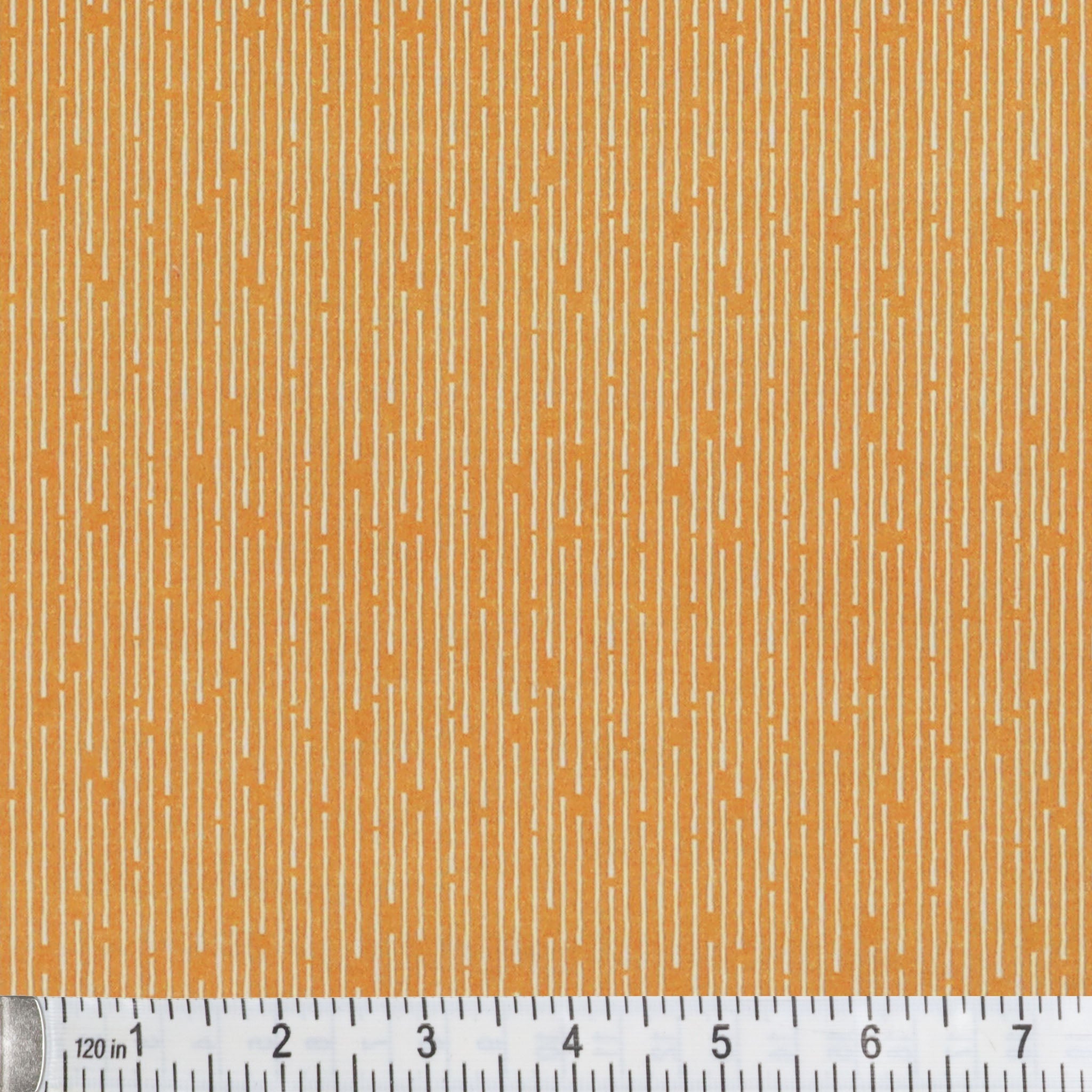 108" Line Up Quilt Backing - White on Orange