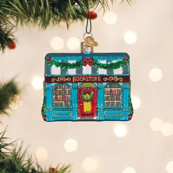 Bookstore Ornament - Spandex PalaceOld World Christmas