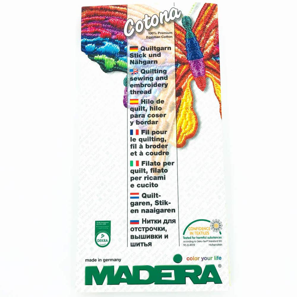 Madeira Cotona Color Card