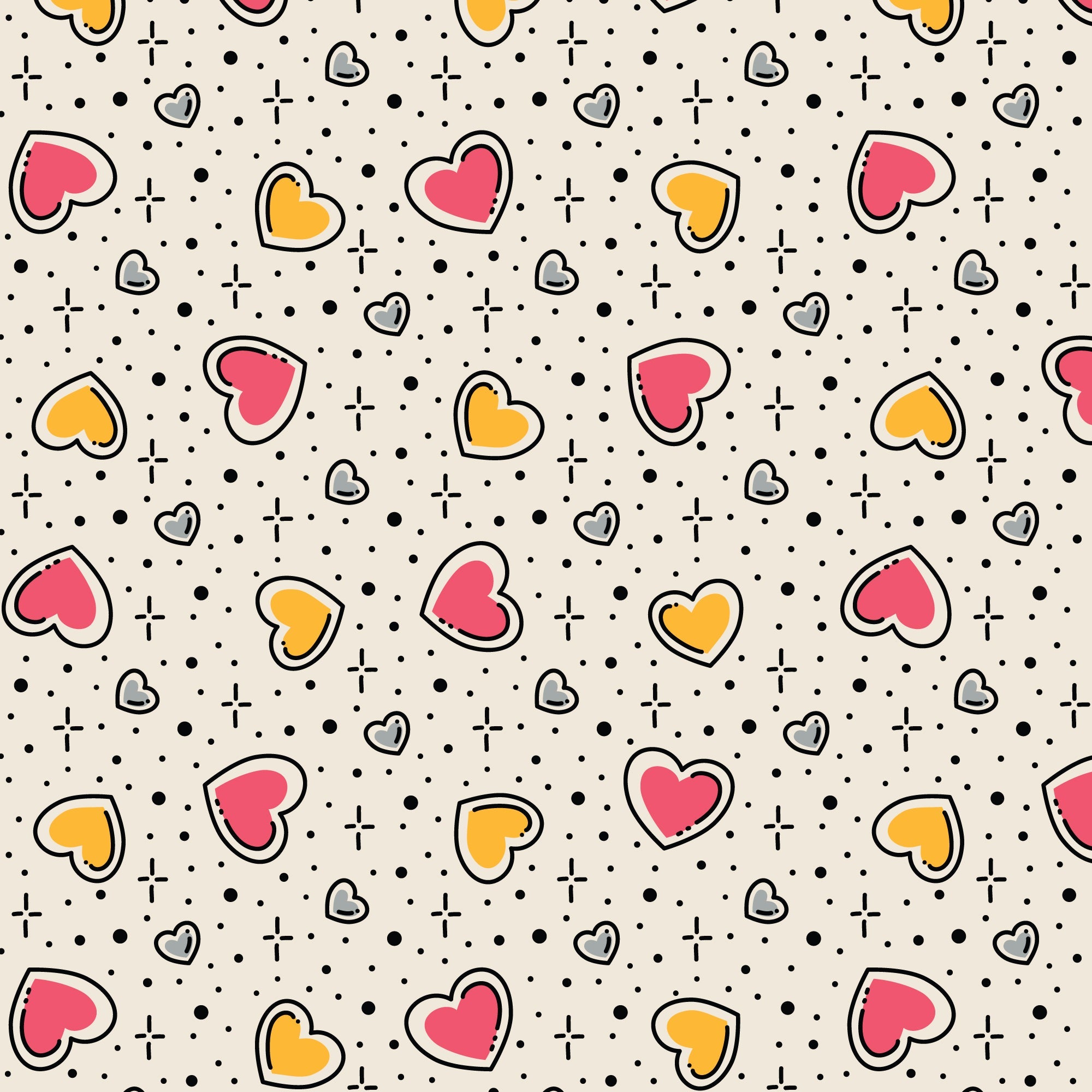 Love Struck Love Ink 3386 Cotton 44/45 Fabric Per Yard