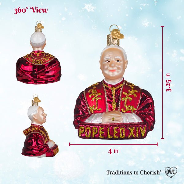 Pope Leo Xiv Ornament - Spandex PalaceOld World Christmas