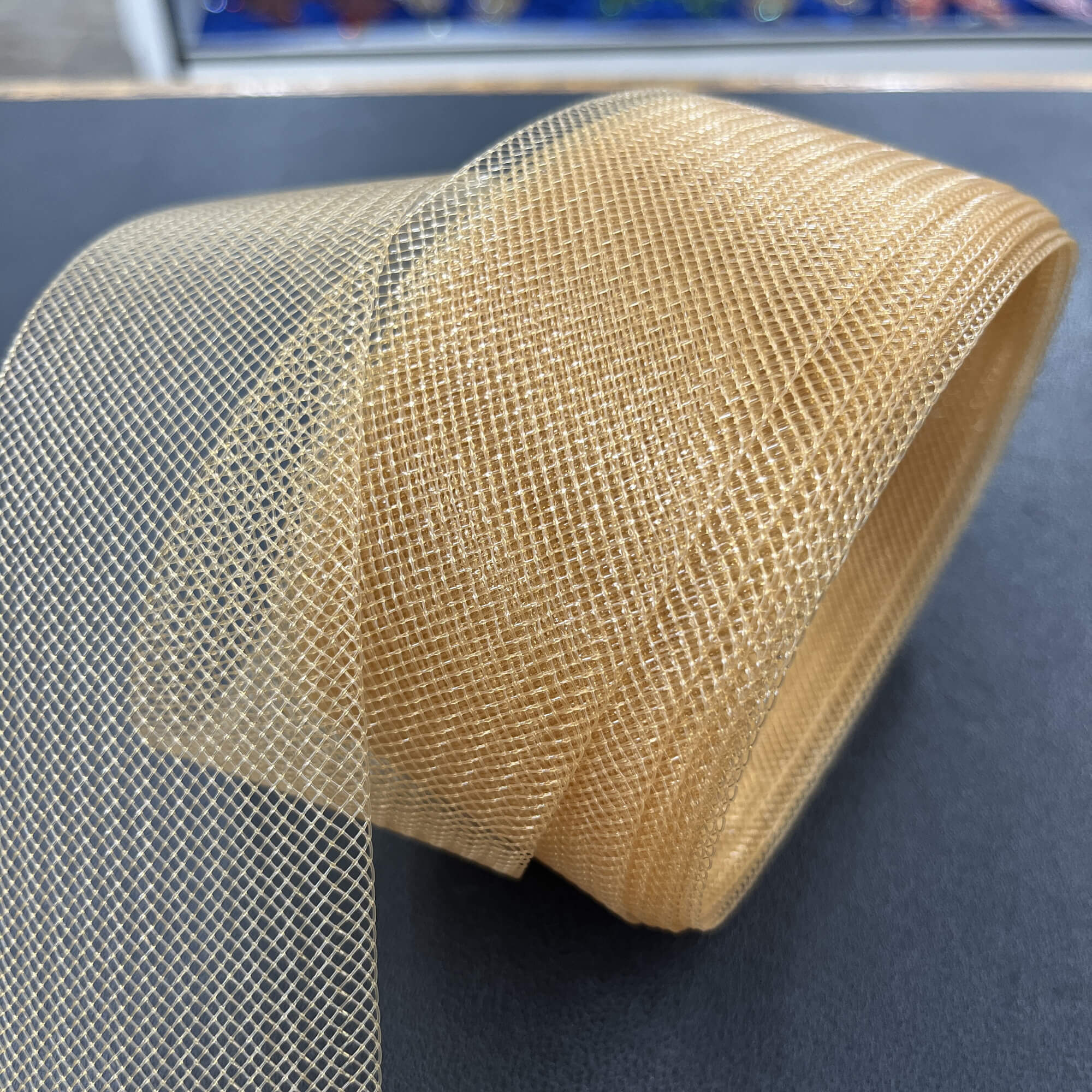 2" Wide Stiff Crinoline Webbing Horsehair Trim Braid | Crinoline Trim for Dress Hems, Millinery & Costume Design | Lace USA - Horse Hair 2" Wide