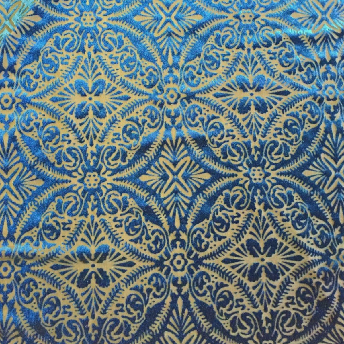 Lili Damask Burnout Stretch Velvet Fabric | Spandex Palace