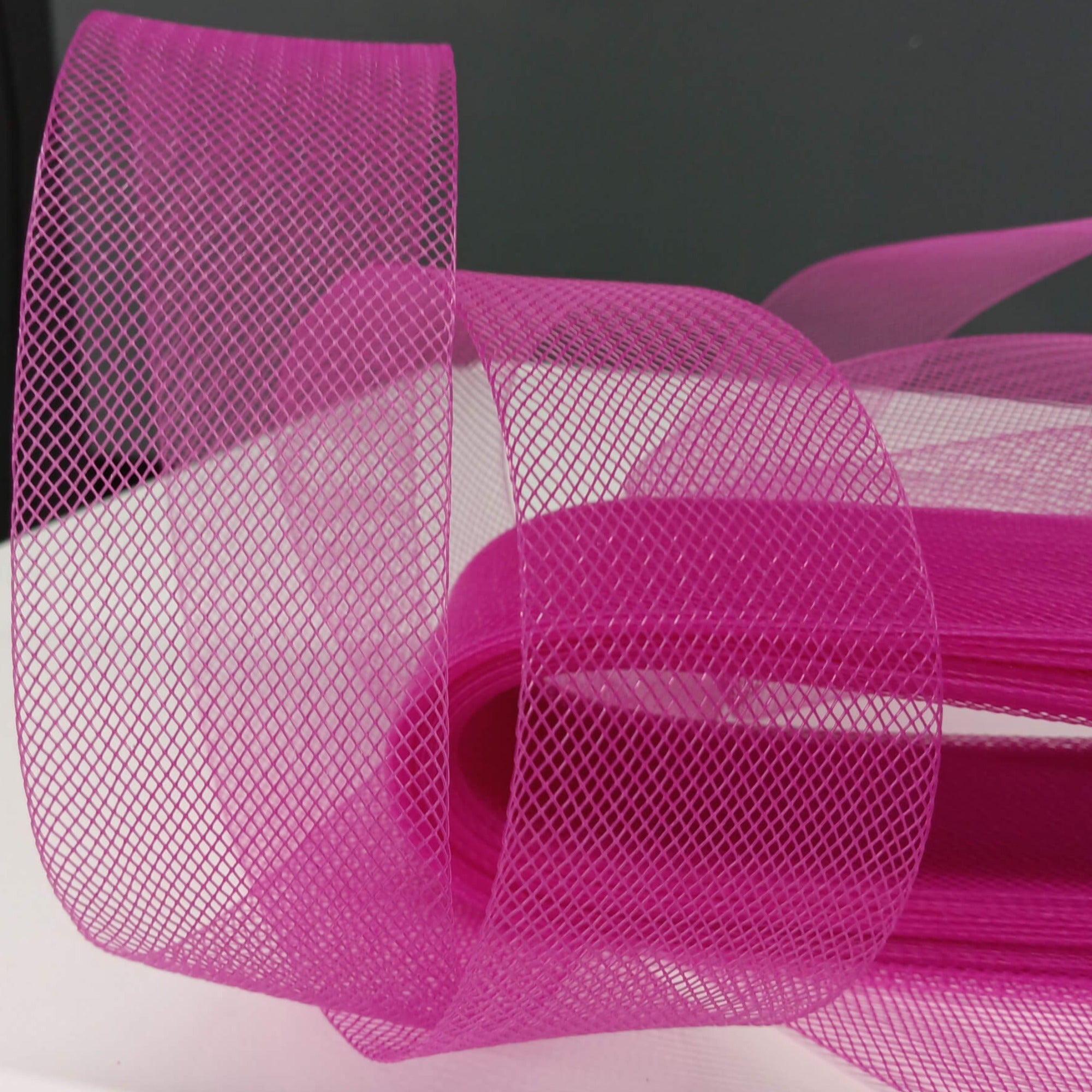 2" Wide Stiff Crinoline Webbing Horsehair Trim Braid | Crinoline Trim for Dress Hems, Millinery & Costume Design | Lace USA - Horse Hair 2" Wide