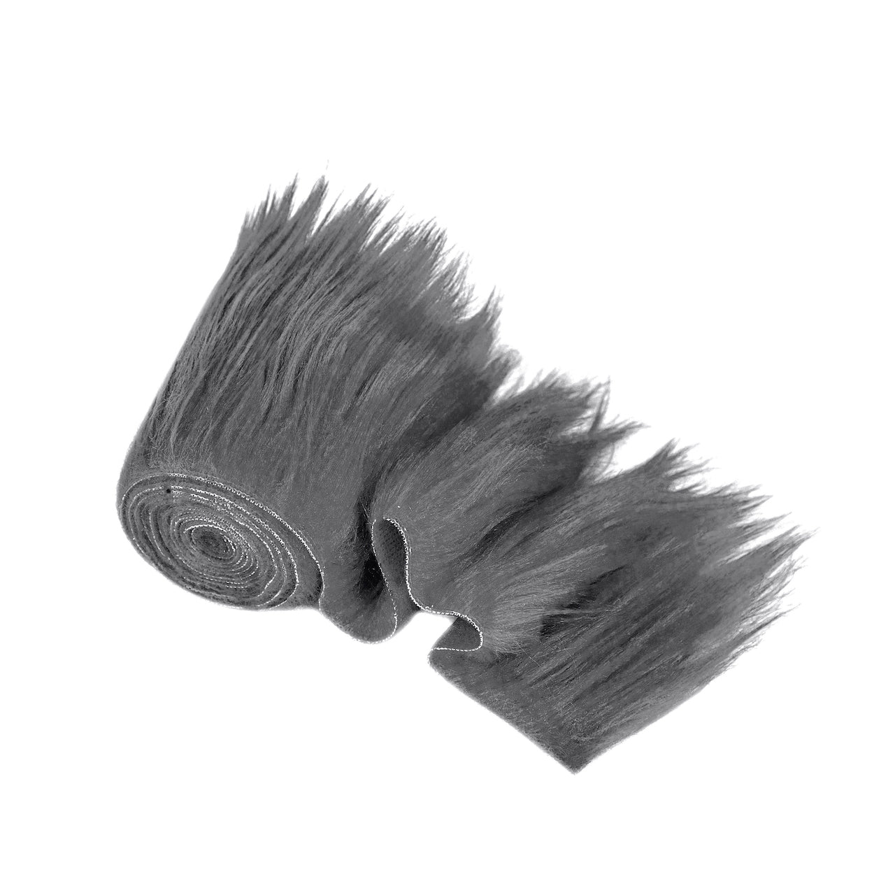 Mohair Faux Fur Fabric Strips Pre Cut Trim Ribbon Pack of 2