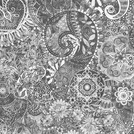 Ash Mystique Blender 44"/45" Cotton Fabric Per Yard