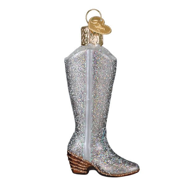 Glittered Boot Ornament - Spandex PalaceOld World Christmas