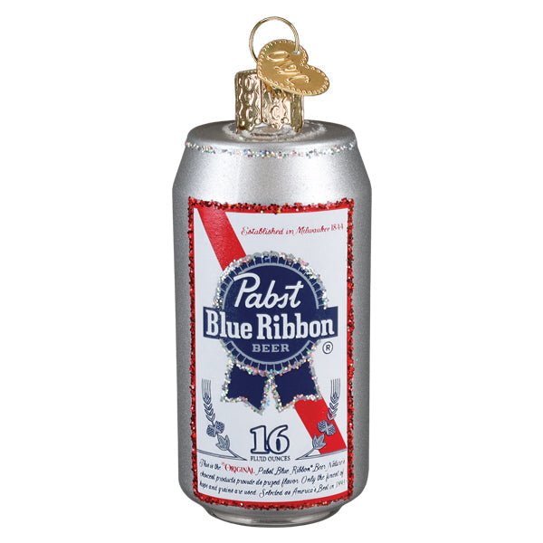 Pabst Blue Ribbon Beer Can Ornament - Spandex PalaceOld World Christmas
