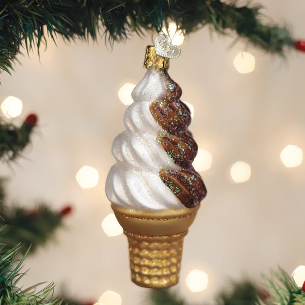 Chocolate Swirl Soft Serve Ornament - Spandex PalaceOld World Christmas
