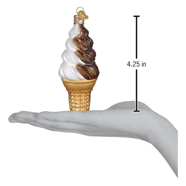 Chocolate Swirl Soft Serve Ornament - Spandex PalaceOld World Christmas