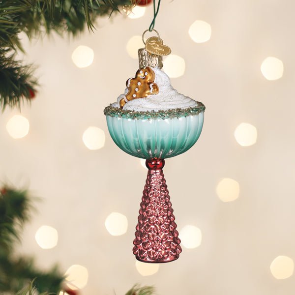 Gingerbread Glam Cocktail Ornament - Spandex PalaceOld World Christmas