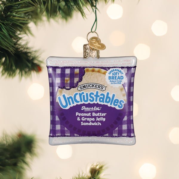 PB & Grape Uncrustables Sandwich Ornament - Spandex PalaceOld World Christmas