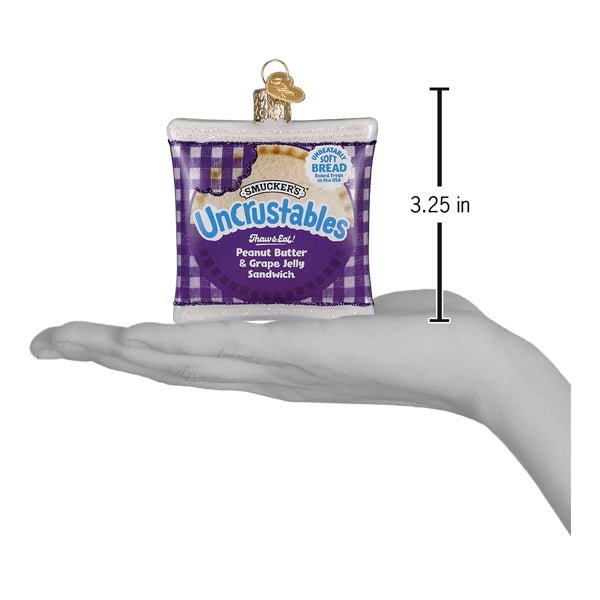 PB & Grape Uncrustables Sandwich Ornament - Spandex PalaceOld World Christmas