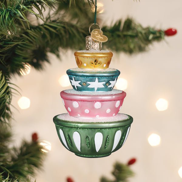 Stacked Mixing Bowls Ornament - Spandex PalaceOld World Christmas