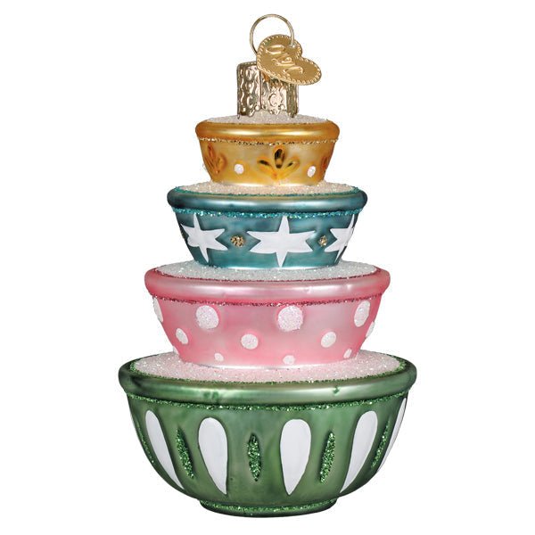 Stacked Mixing Bowls Ornament - Spandex PalaceOld World Christmas