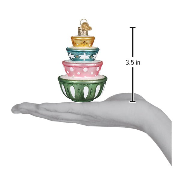 Stacked Mixing Bowls Ornament - Spandex PalaceOld World Christmas