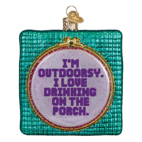I'm Outdoorsy Ornament - Spandex PalaceOld World Christmas