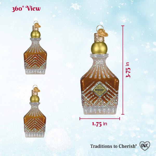 Whiskey Bottle Decanter Ornament - Spandex PalaceOld World Christmas