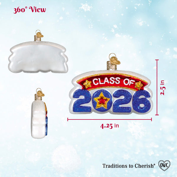 Class Of 2026 Ornament - Spandex PalaceOld World Christmas