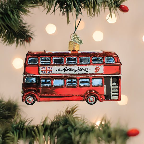The Rolling Stones British Bus Ornament - Spandex PalaceOld World Christmas