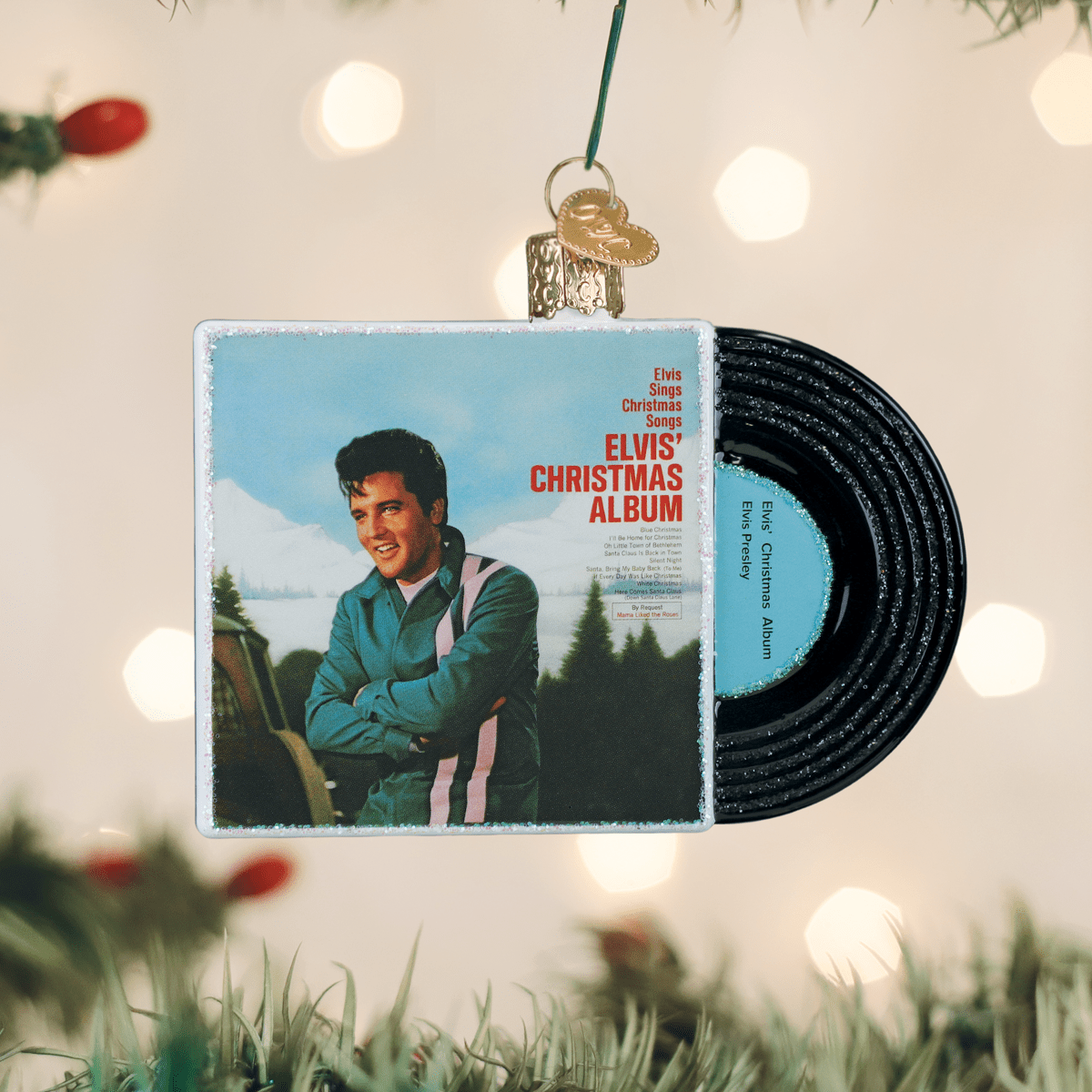 Elvis' Christmas Album Ornament - Spandex PalaceOld World Christmas