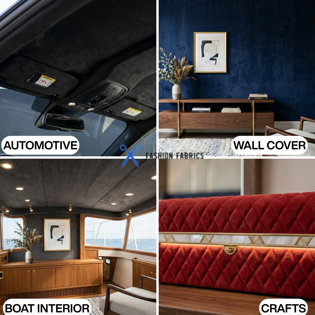Luxury Stretch Suede Foam Backed Headliner Fabric