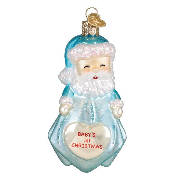 Baby Boys 1st Santa Lovey Ornament - Spandex PalaceOld World Christmas