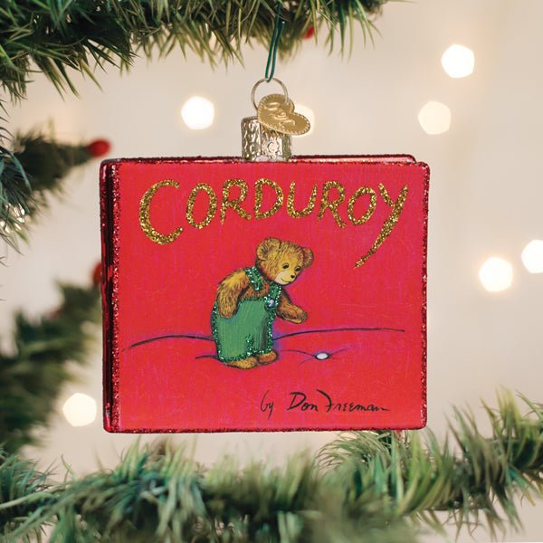 Corduroy Book Ornament - Spandex PalaceOld World Christmas