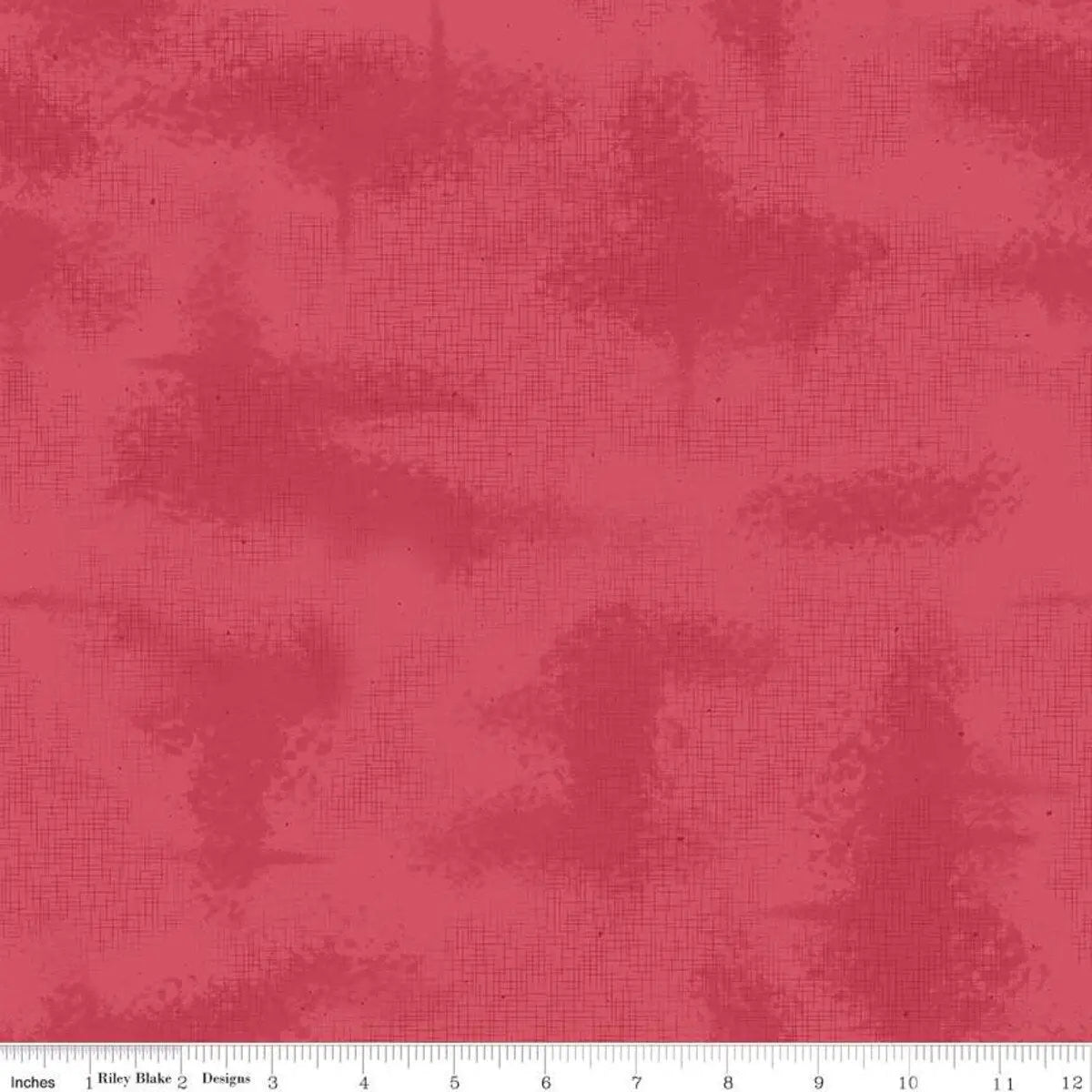 Red Shabby Tea Rose Cotton 43"/44" Fabric Per Yard