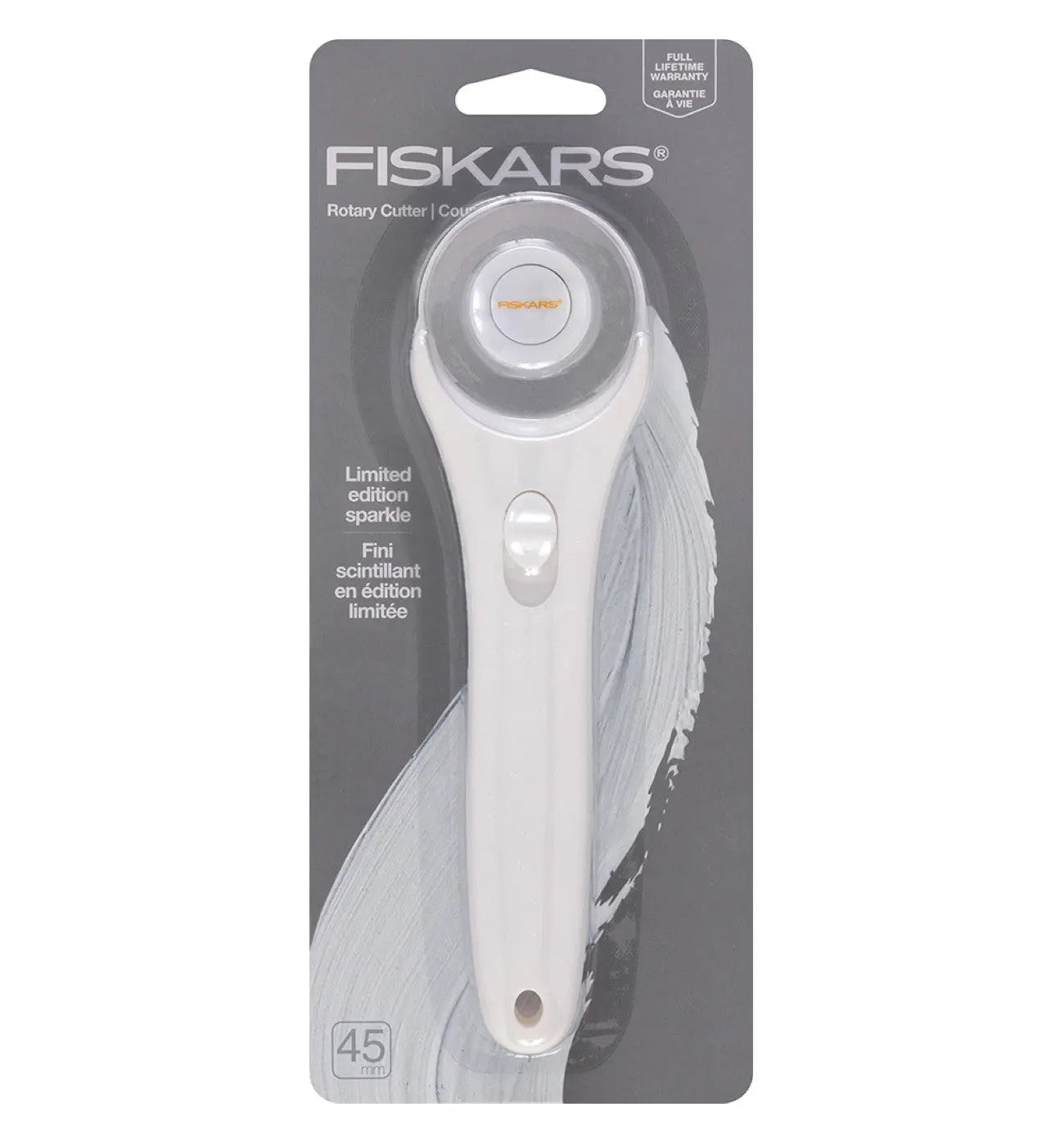 45mm Fashion Stick Rotary Cutter White Sparkle