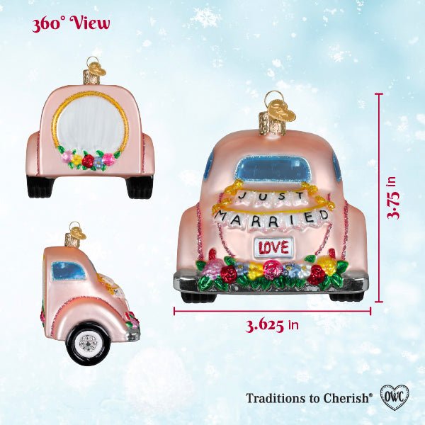 Just Married Magic Ornament - Spandex PalaceOld World Christmas