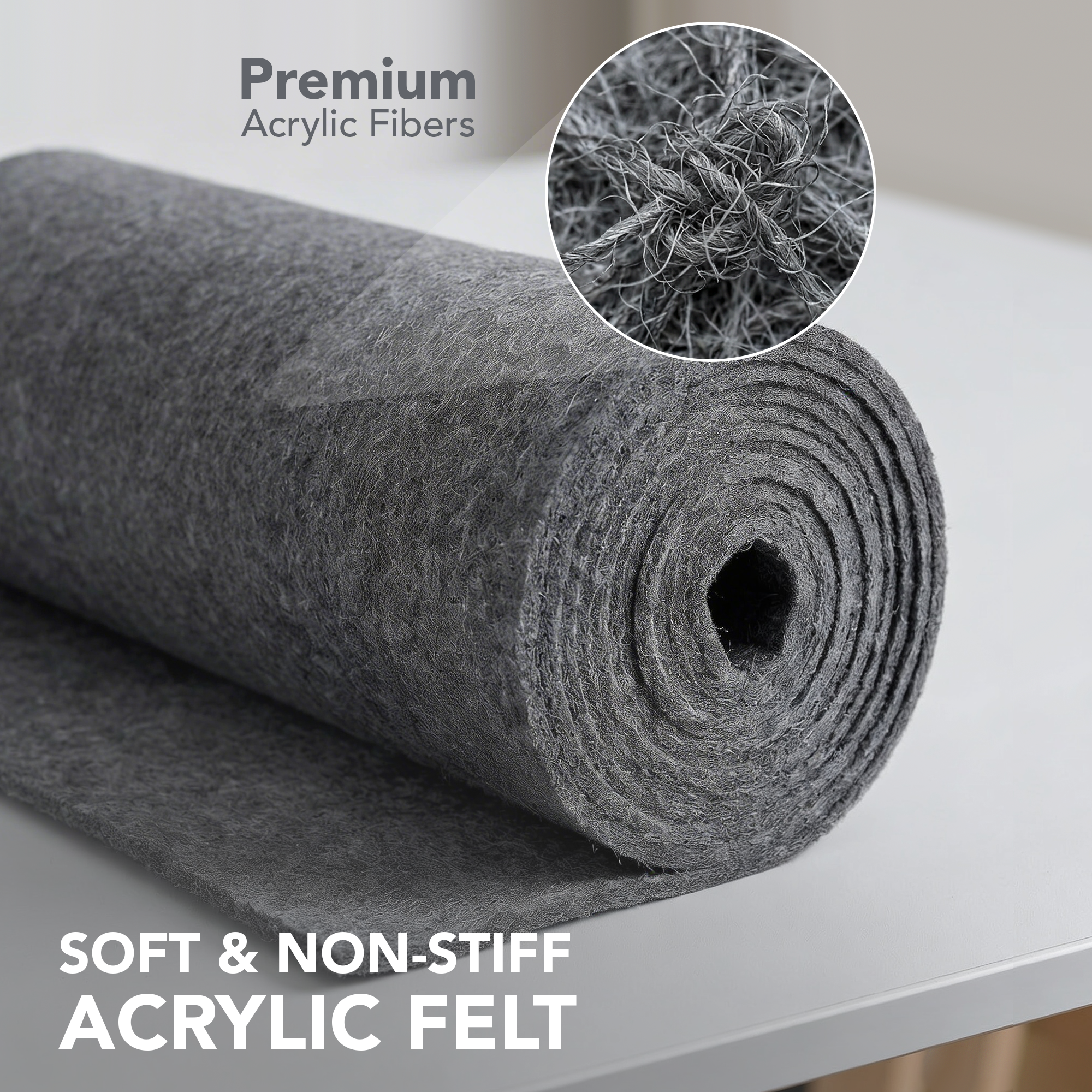3.2mm Thick Acrylic Felt Fabric – 60" Wide | FabricLA