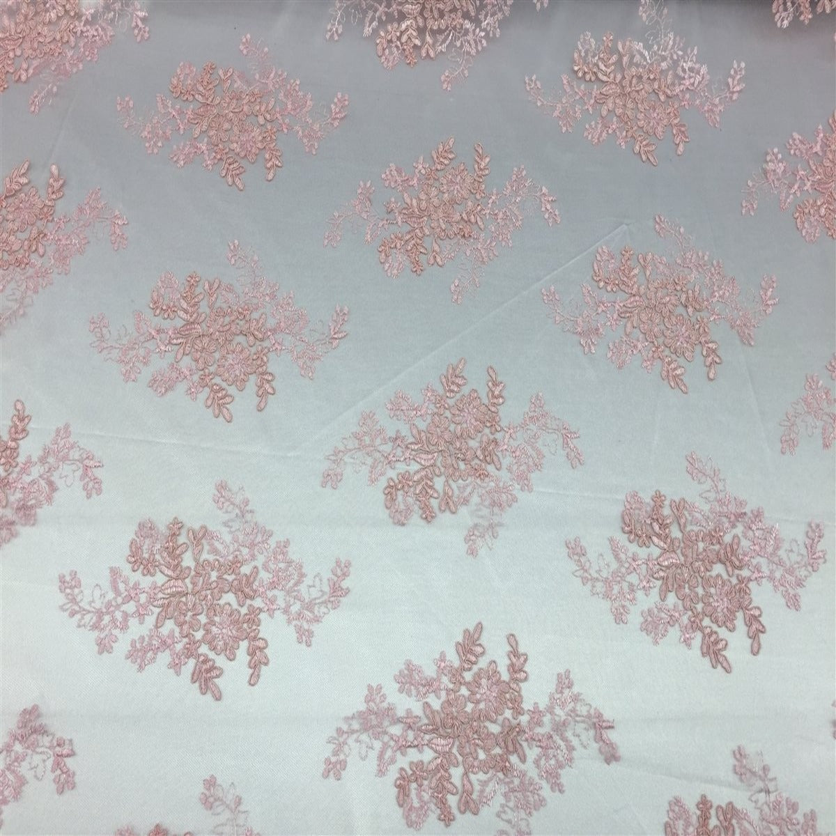 Oswald Floral Embroidered Lace Fabric | Spandex Palace