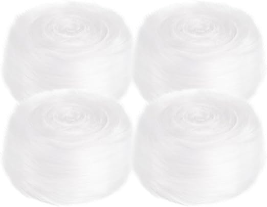 FabricLA Faux Fur Ribbon Trim Fabric - Soft Christmas Fur Great for Crafting, Sewing, and Decorating - White