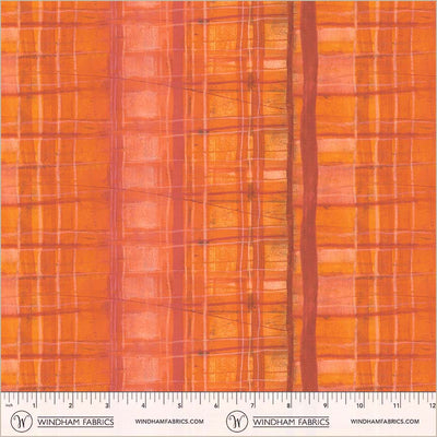 Peach Orchard Plaid Cotton 43/44 Fabric Per Yard