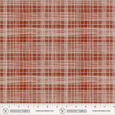String Theory Plaid Lacquer Cotton 43/44 Fabric Per Yard